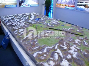 青藏铁路立体沙盘模型：1:25000微缩世界